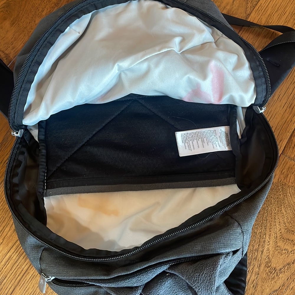 Black/Grey Northface Backpack - image 3